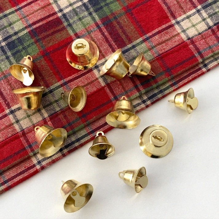 2024新型★クリスマスオーナメント デコレーション★鈴　50個入