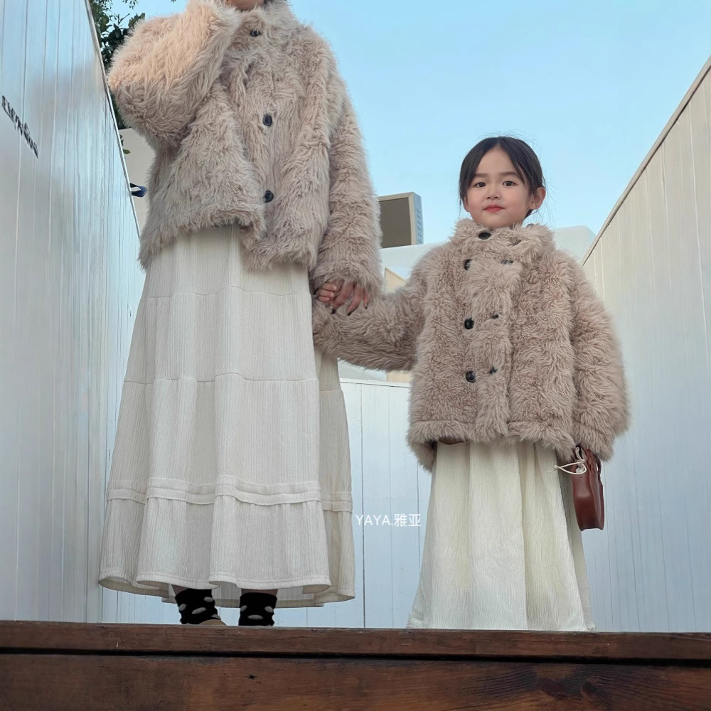 2024冬新品★子供服 　コート&スカート分けて★90cm〜175cm大人着用
