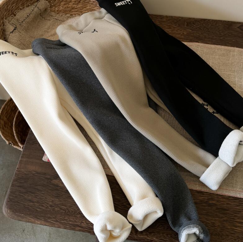 2024★秋冬新作★韓国風子供服★ズボン★裏起毛★90cm〜150cm 4色