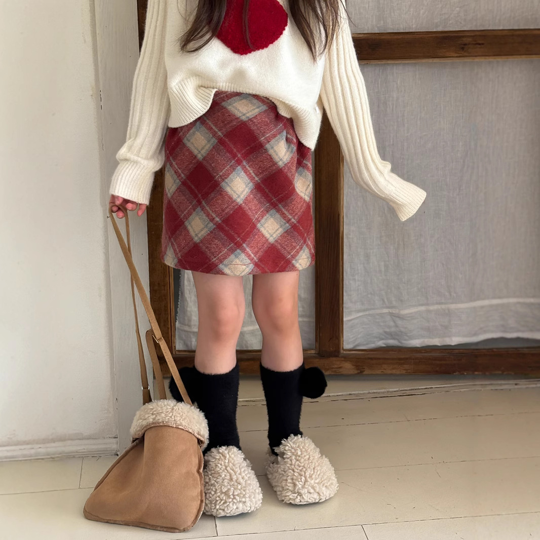 2024冬新品Y★子供服　スカート★90cm〜150cm