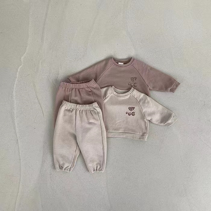 2025春秋新品★子供服 　セットアップ★73CM〜100cm 2色