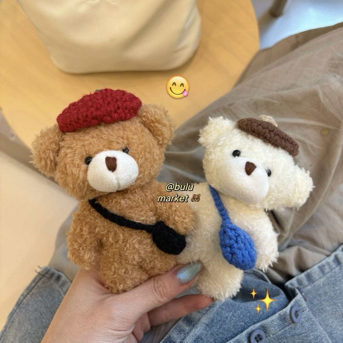 ★可愛いキーホルダー　装飾品★ぬいぐるみキーチェーン★2色