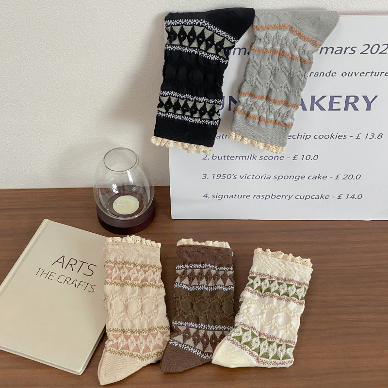 「2024」靴下★レディース★ソックス★大人用★女性用靴下★可愛い★5色