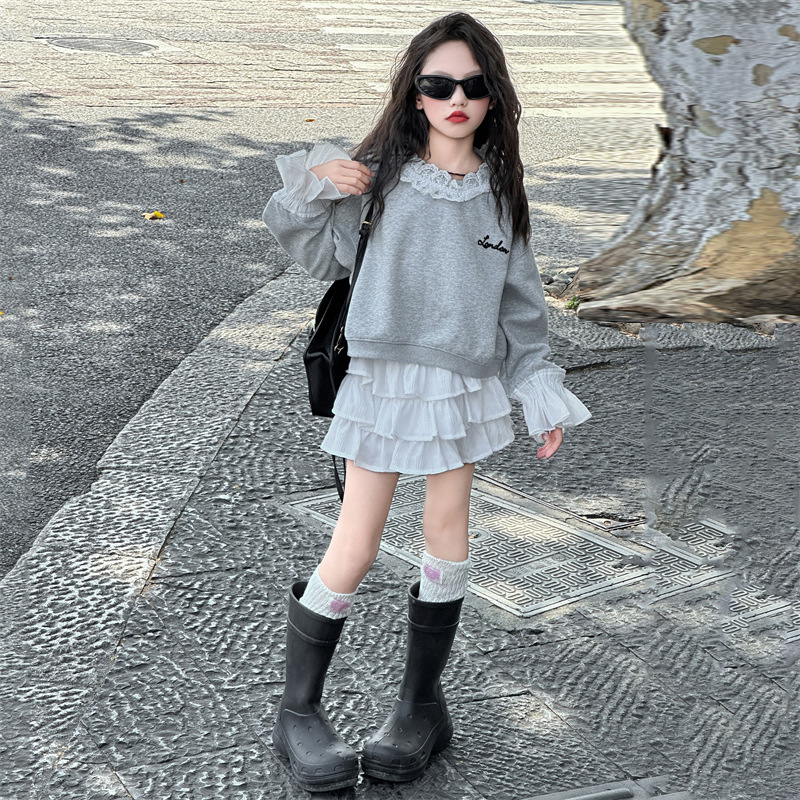 2024★春秋新作★韓国風ベビー服★トップス★スカート★120cm〜170cm 2色