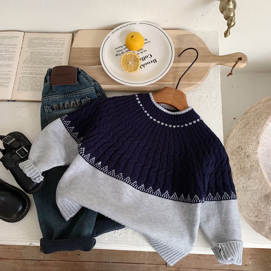 「2024」子供服★トップス★ニット★セーター★韓国風子供服★90cm〜140cm