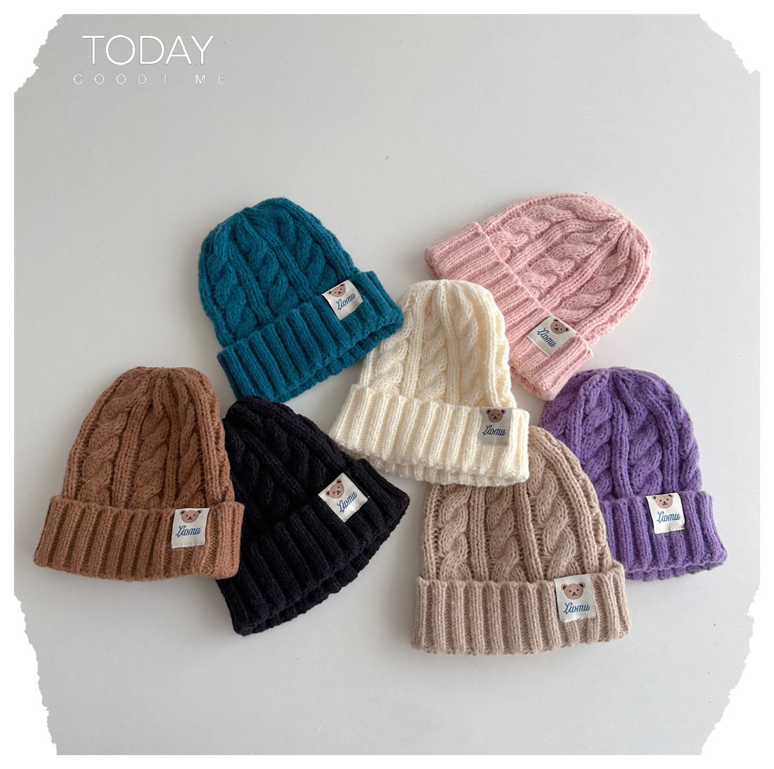 「2024」子供用★帽子★ニット帽子★防寒★キッズ★暖かい★7色