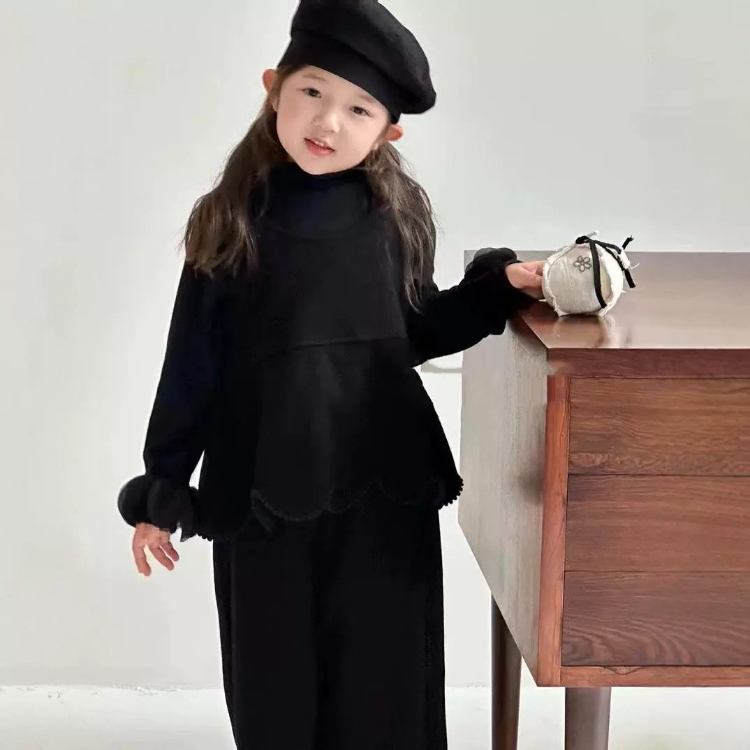 2024★春秋新作★韓国風ベビー服★ベスト+トップス+ズボン★5〜13