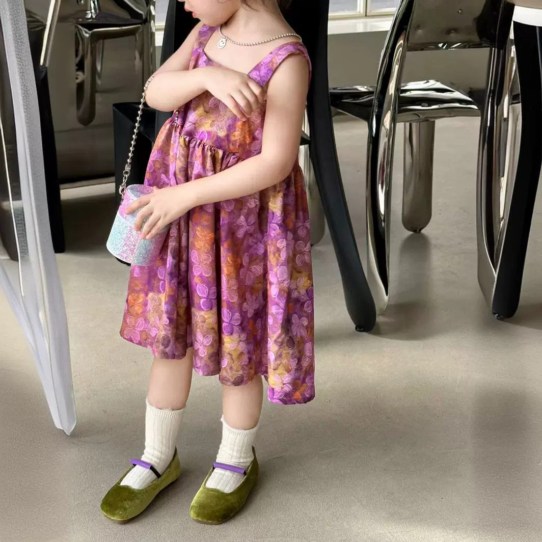 2024★夏新作★韓国風子供服★ワンピース★7〜15 2色