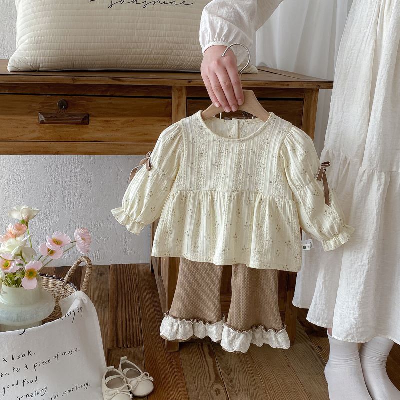 2025★春秋新作★韓国風ベビー服★トップス★ズボン★73CM〜100cm 2色