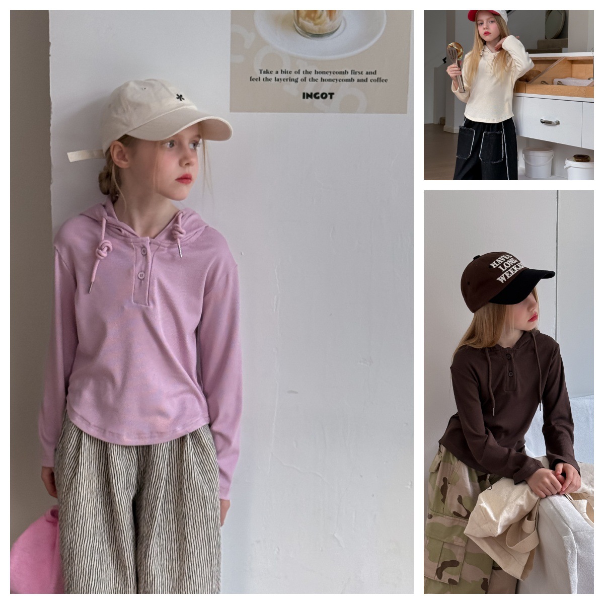 2025春新作MK★子供服　長袖トップス★90cm〜150cm 3色