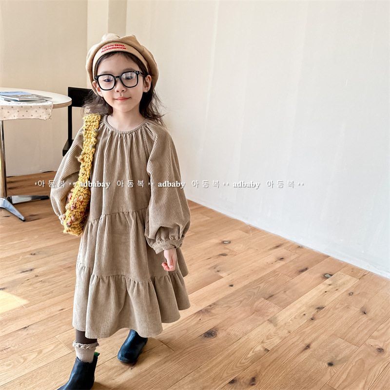 2025新品SJ★子供服　ワンピース★80cm〜130cm 2色