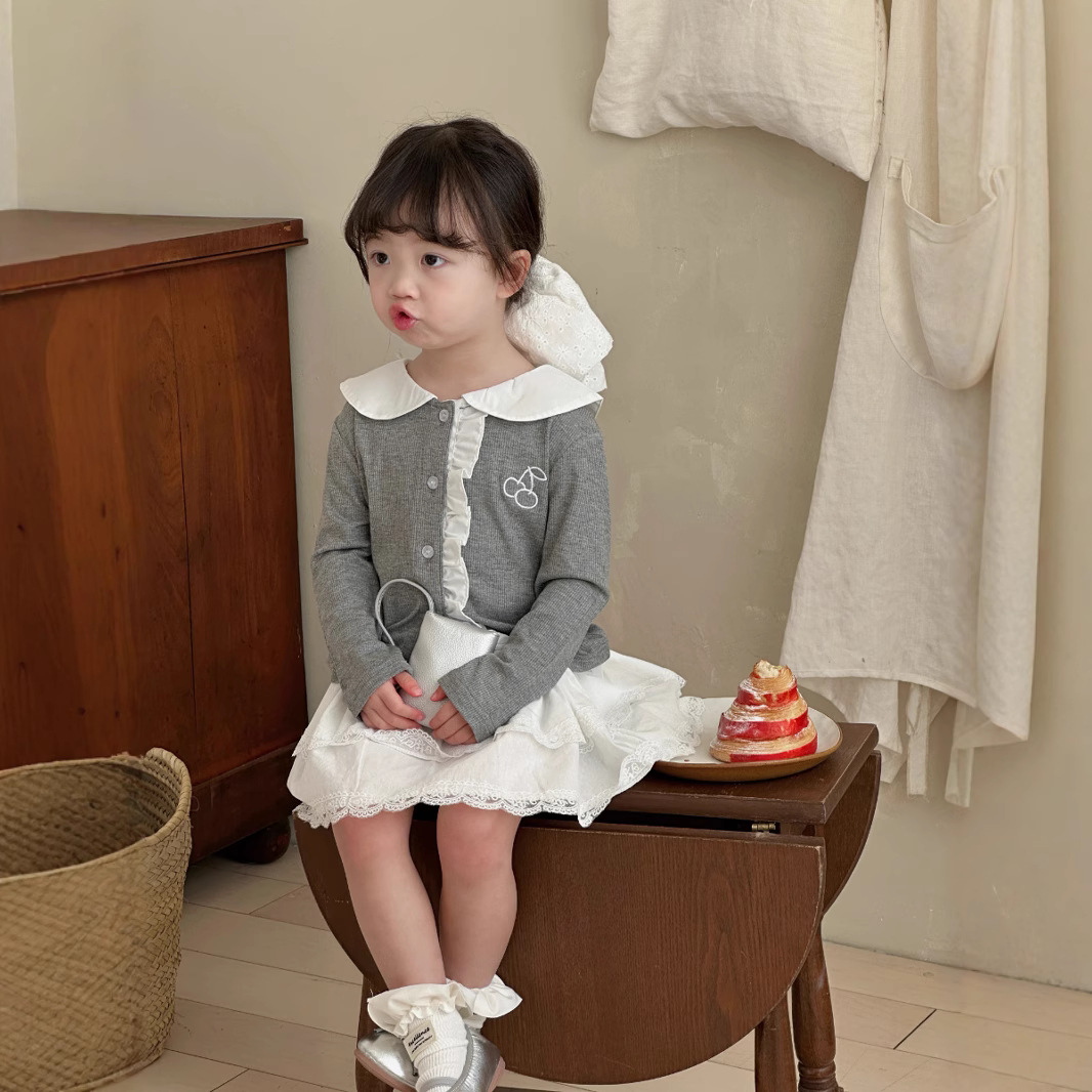 2025春新作DC★子供服　カーディガン&スカート分けて★90cm〜140cm