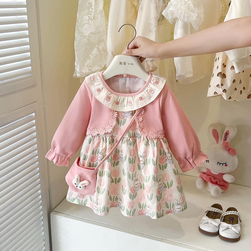 「2025」子供服★ワンピース★長袖★韓国風子供服★80cm〜120cm