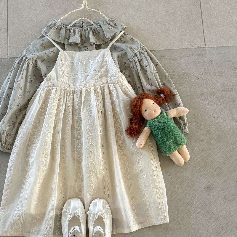 2025新作LBB★子供服　吊りワンピース★90cm〜140cm