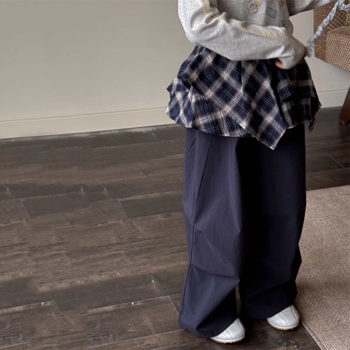 2025新入荷★子供服　ズボン+格子スカート★100cm〜160cm