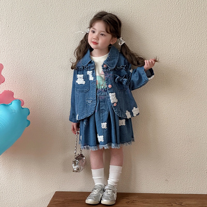 2025新品★子供服　コート+スカート　セットアップ★80cm〜130cm