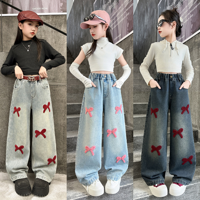 「2025」子供服★ズボン★ボトムス★ジーンズ★韓国風子供服★3色120cm〜170cm