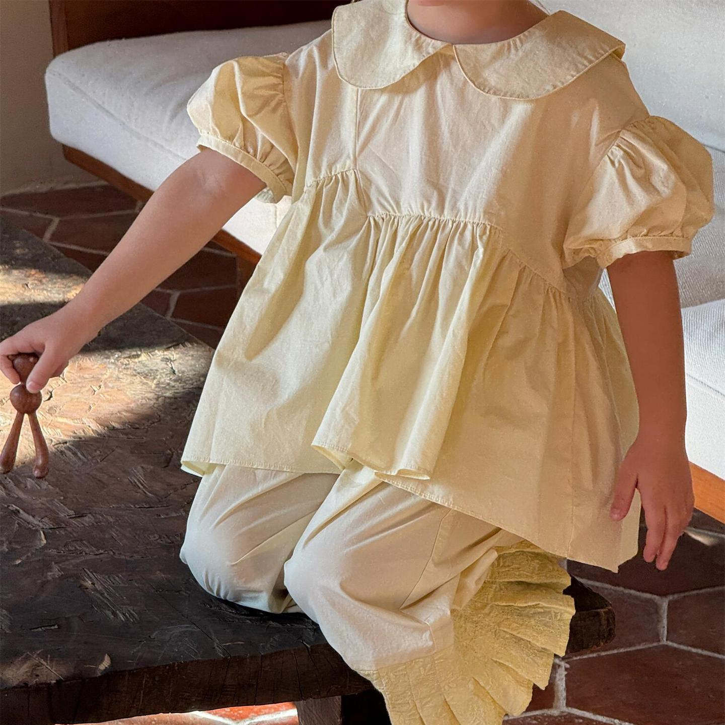 2025夏新品J★子供服　セットアップ★90cm〜140cm 2色