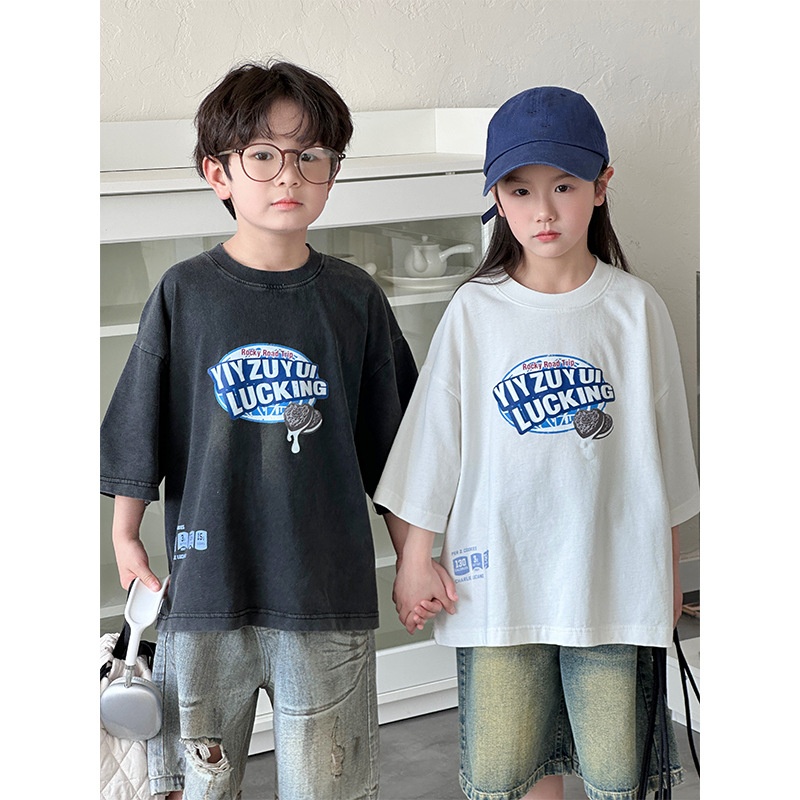 2025★夏新作★韓国風子供服★トップス★90cm〜150cm 2色