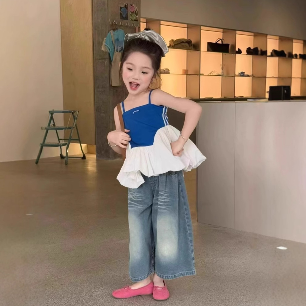 2025★夏新作★韓国風ベビー服★トップス★ズボン★90cm〜140cm 2色