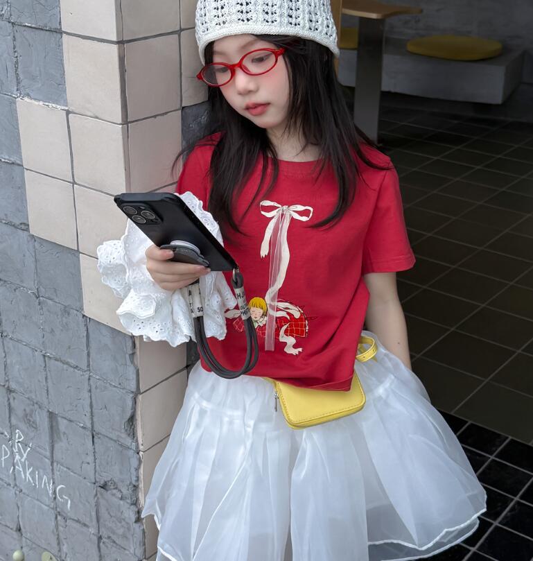 2025夏新作★子供服　トップス★100cm〜160cm 2色