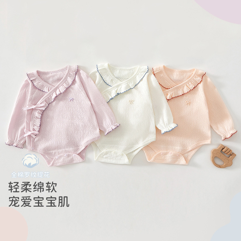 2025新入荷★ベビー服　ロンパース★52cm〜80cm 3色