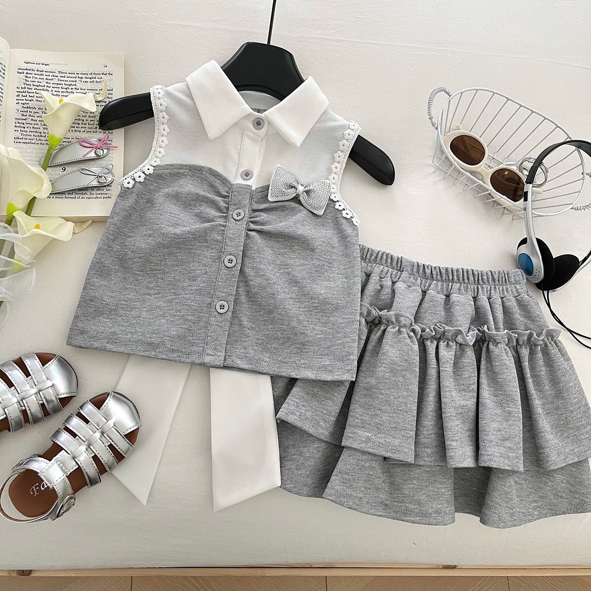 「2025」子供服★トップス+スカート★セットアップ★韓国風子供服★90cm〜150cm