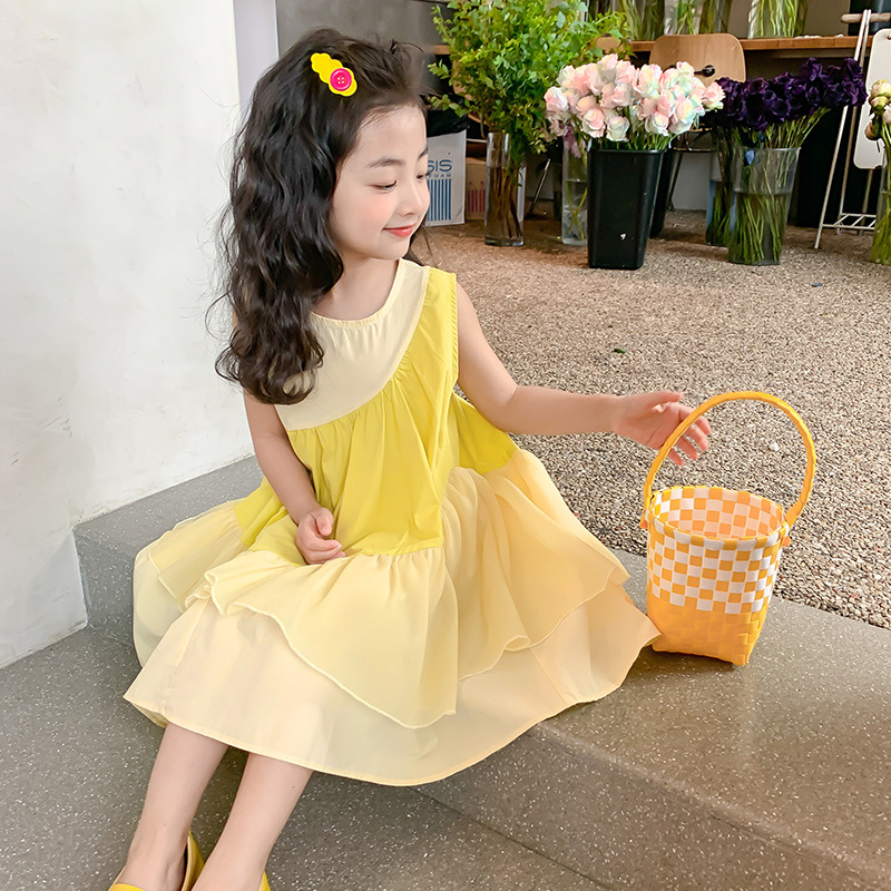 「2025」子供服★ワンピース★袖なし★韓国風子供服★2色100cm〜160cm