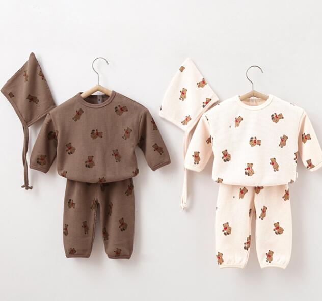 2025秋新品★子供服　セットアップ&帽子分けて★73CM〜100cm 3色