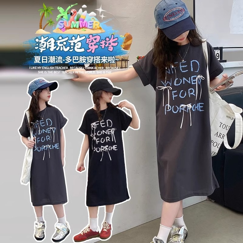 2025★夏新作★韓国風子供服★ワンピース★120cm〜170cm 2色