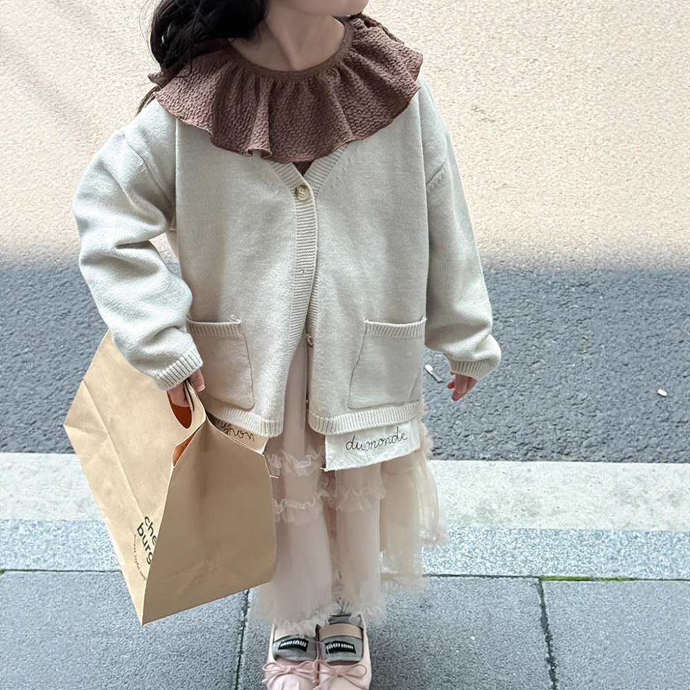 2025秋新品ZXR★子供服 　カーディガン★90cm〜150cm 2色