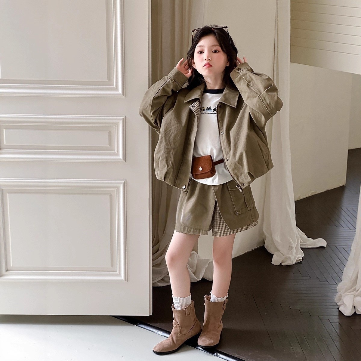 2025秋新品★子供服　コート+スカート　セットアップ★90cm〜170cm