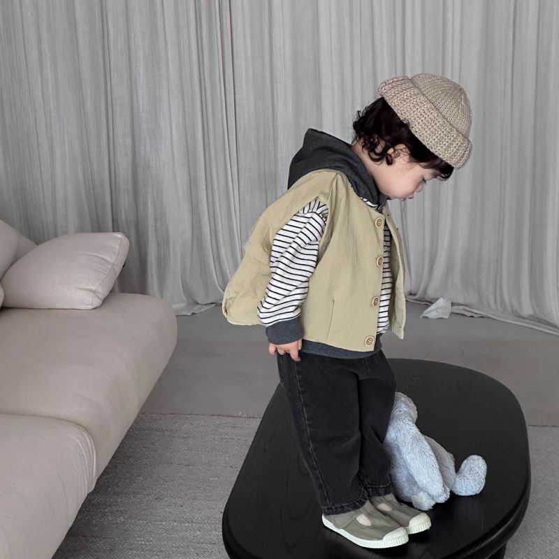 2025秋新品★子供服　パーカー&ベストコート&ズボン★73CM〜110cm
