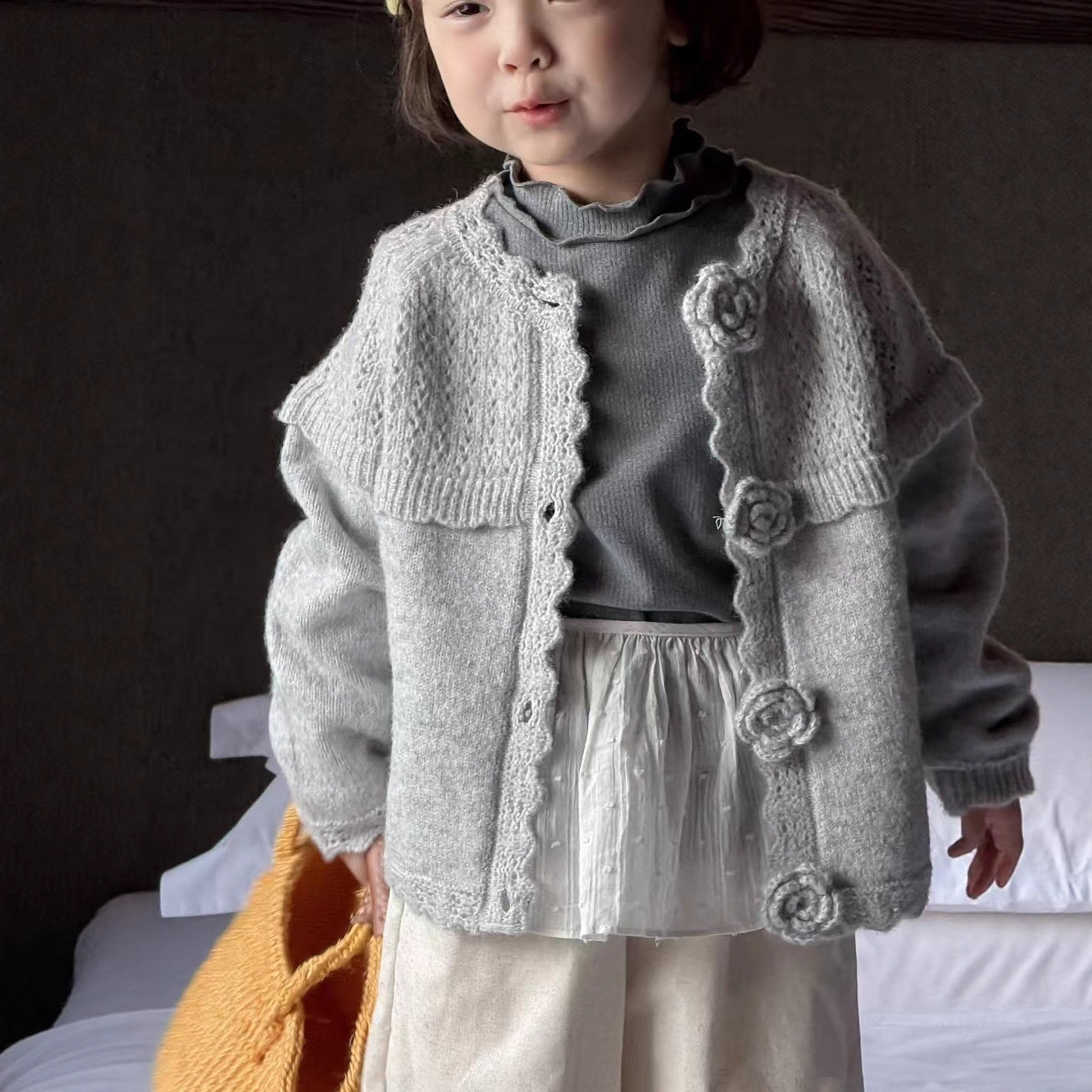 2025秋新品★子供服 　カーディガン★90cm〜130cm 2色