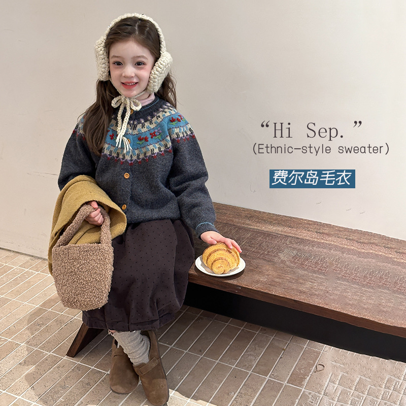 2025秋冬新A★子供服 　カーディガン★90cm〜160cm