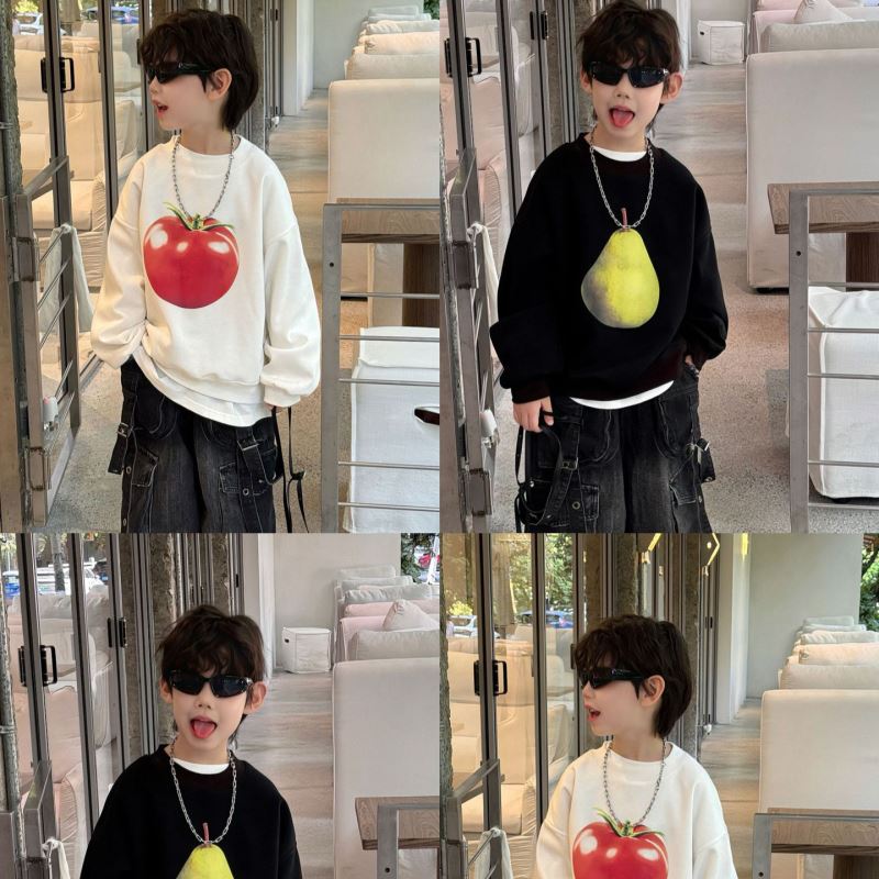 2025秋新品★子供服　トレーナー　トップス★90cm〜160cm 2色