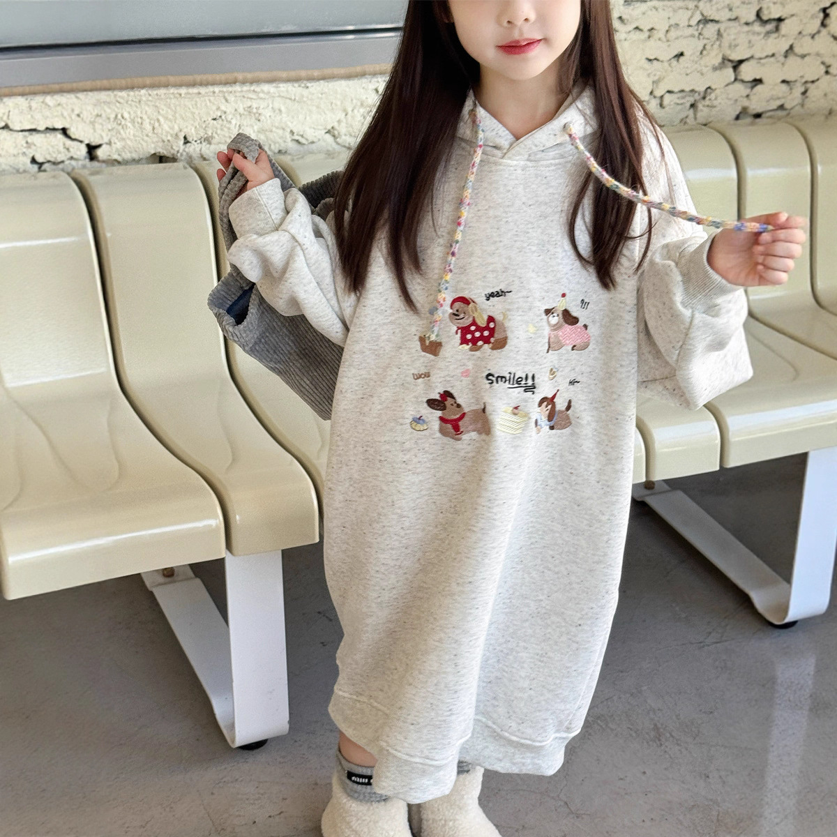 2025冬新品Y★子供服　裏起毛ワンピース★90cm〜150cm