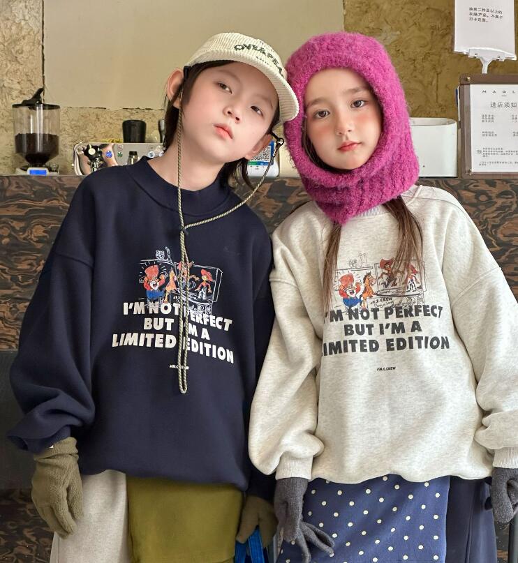 2025冬新作MXW★子供服　トレーナー★90cm〜150cm 2色