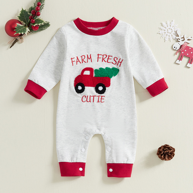 2025新入荷★ベビー服　クリスマス連体服　ロンパース★0-3M(60)〜12-18M(90)