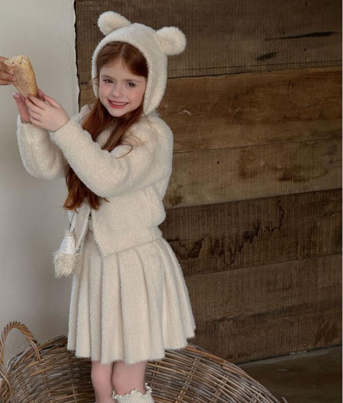 2025冬新品otaly★子供服　スカート&コート分けて★90cm〜130cm 3色