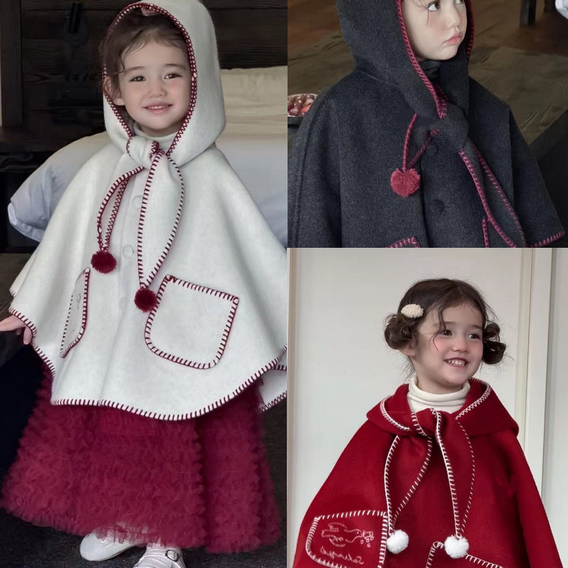 2025冬新品SC★子供服 　コート　マント★7/90-95〜17/130-140 3色