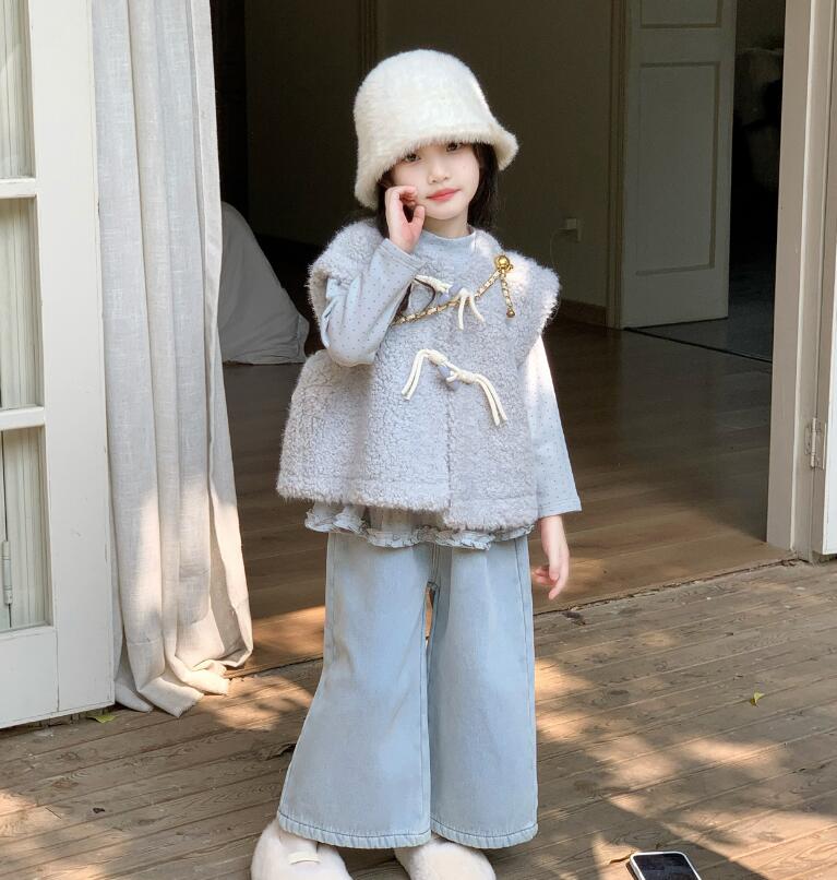2025冬新品★子供服　ベストコート&トップス&ズボン分けて★90cm〜140cm