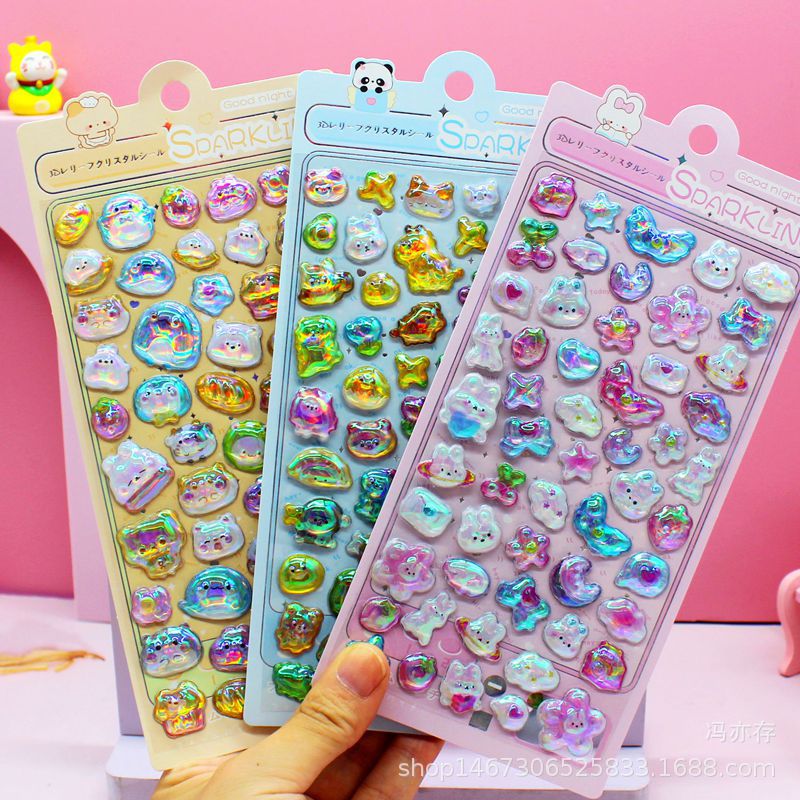 子供お褒めシール★立体エンボス★防水ステッカー ★DIY デコレーション用