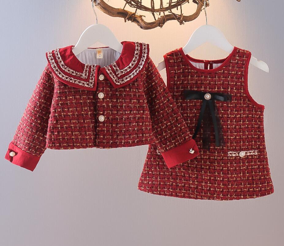 2026新品★子供服★コート+ワンピース　セット★80-110cm★