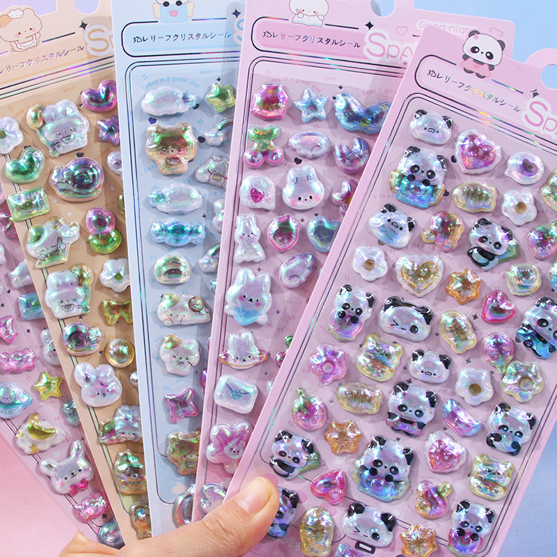 2026★DIY手作り ステッカー★粘着シール★3D★手帳素材