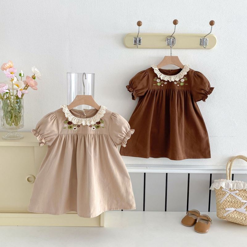 「2026」子供服★ワンピース★半袖★韓国風子供服★2色80cm〜130cm