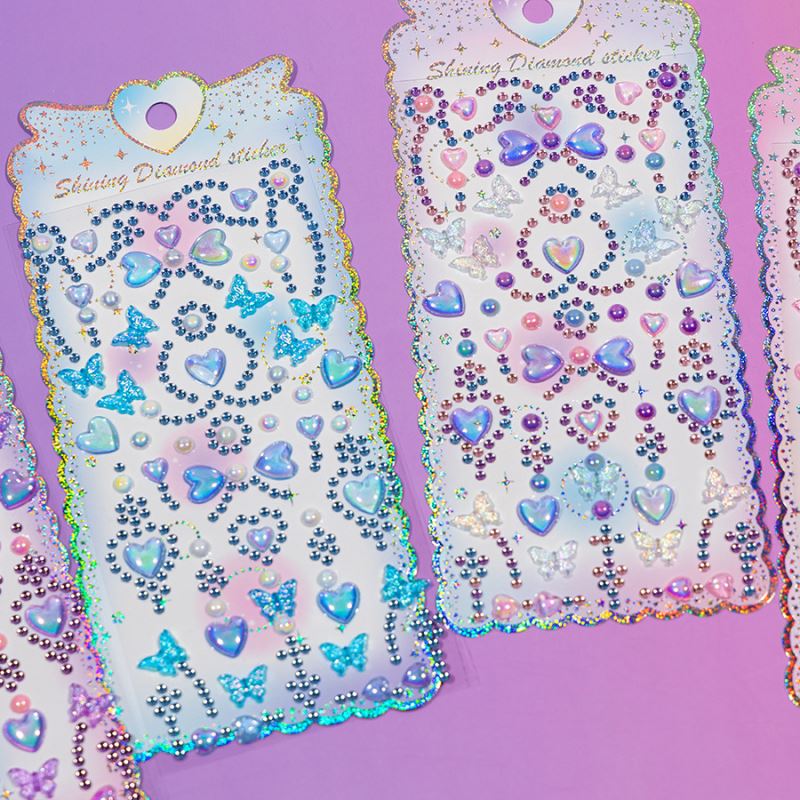 DIY手作り ステッカー★粘着シール★3D★手帳素材