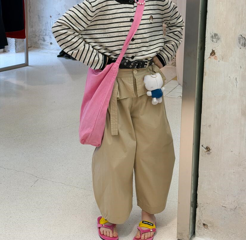 2026新入荷H★子供服　ズボン★100cm〜160cm 2色