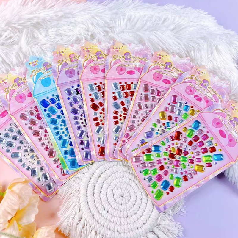 DIY手作り ステッカー★粘着シール★3D★手帳素材