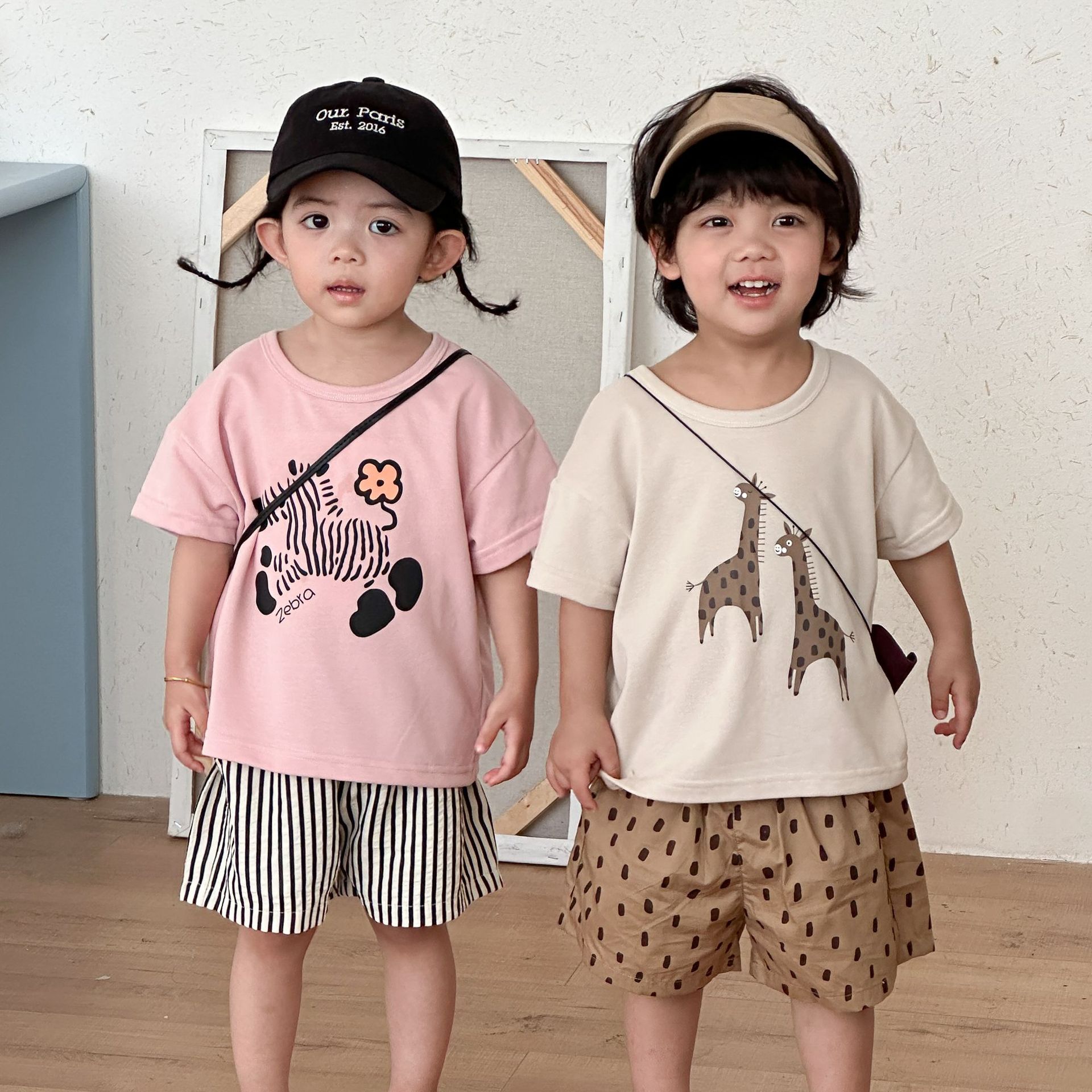 2026★夏新作★韓国風ベビー服★トップス+ズボン★80cm〜150cm 2色